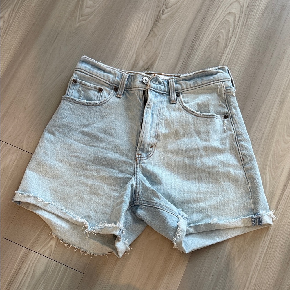 Abercrombie & Fitch Light Blue Jean Shorts